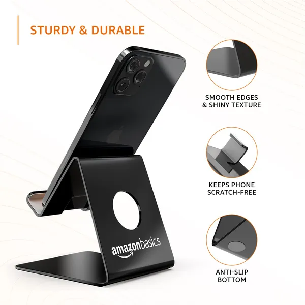 Black_Premium_Adjustable_Phone_Stand_-_Aluminum_Desk_&_Kitchen_Phone_Holder