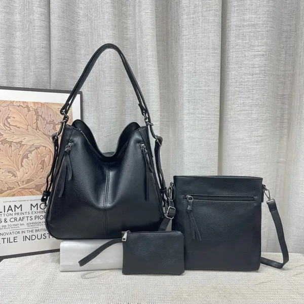 Black_Pu_Leather_Riviera_Daily_Handbag_For_Women