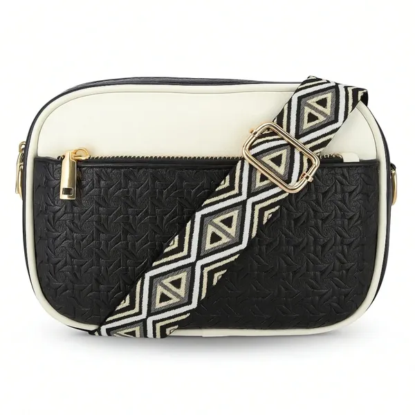 Black_&_White_Pu_Leather_Verra_Luxury_Handbag_For_Women