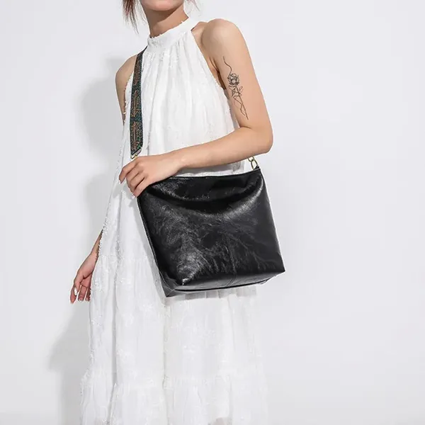 Brown,_Black_&_Green_Pu_Leather_Serena_Travel_Tote_Handbag_For_Women