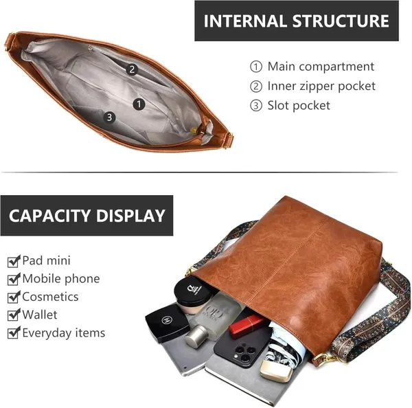 Brown,_Black_&_Green_Pu_Leather_Serena_Travel_Tote_Handbag_For_Women