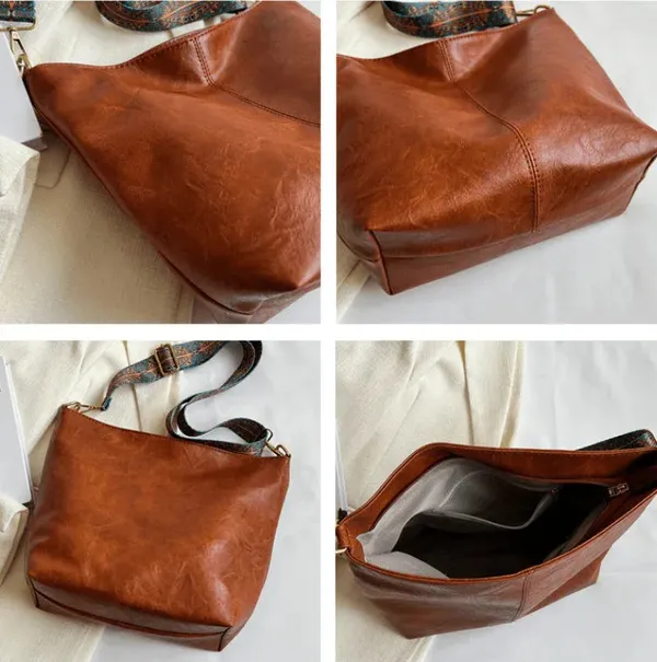 Brown,_Black_&_Green_Pu_Leather_Serena_Travel_Tote_Handbag_For_Women