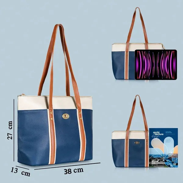 Dark_Blue_Pu_Leather_Nexa_Classic_Handbag_For_Women