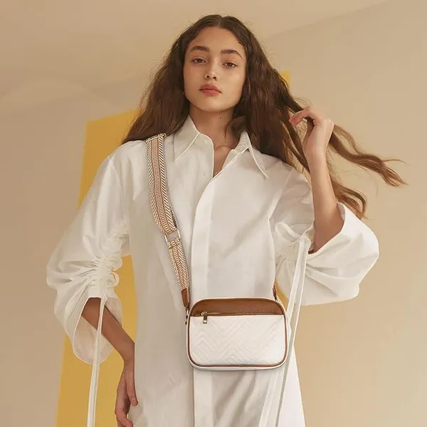 White_Pu_Leather_Vienna_City_Handbag_For_Women
