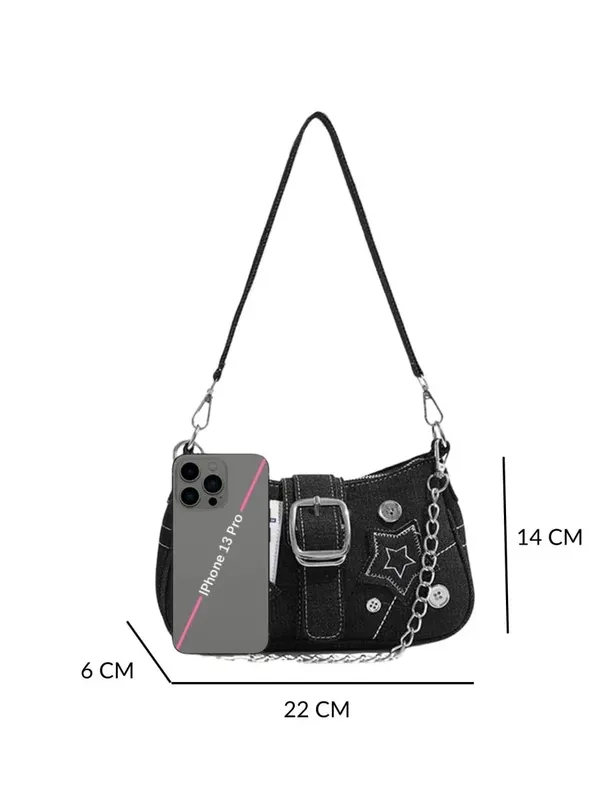 Black_Pu_Leather_Avira_Tote_Handbag_For_Women