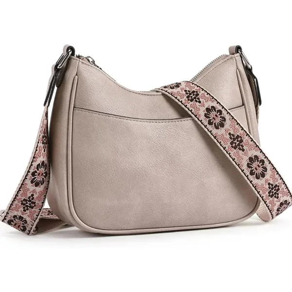 Beige_Pu_Leather_Nexa_Travel_Tote_Handbag_For_Women