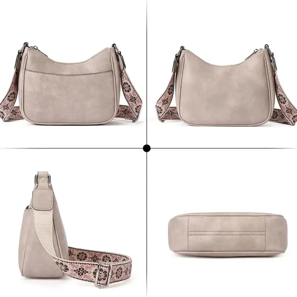 Beige_Pu_Leather_Nexa_Travel_Tote_Handbag_For_Women