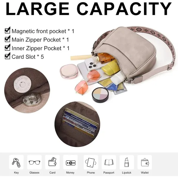 Beige_Pu_Leather_Nexa_Travel_Tote_Handbag_For_Women