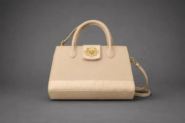 Biege_Pu_Leather_Zara_Daily_Handbag_For_Women