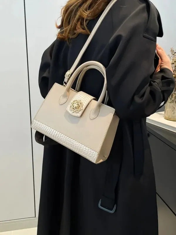 Biege_Pu_Leather_Zara_Daily_Handbag_For_Women