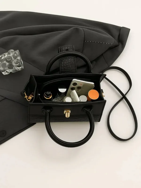 Black_Pu_Leather_Milano_Carry_Handbag_For_Women