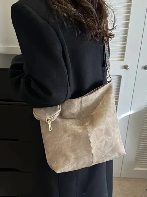 White_Pu_Leather_Luna_Premium_Tote_Handbag_For_Women