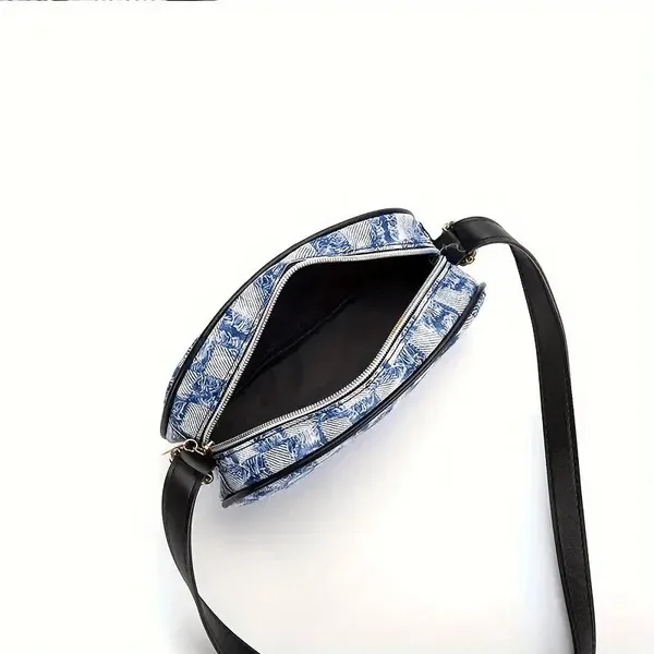 Blue_Pu_Leather_Noir_Satchel_Handbag_For_Women
