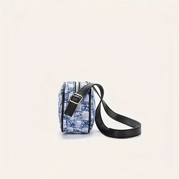 Blue_Pu_Leather_Noir_Satchel_Handbag_For_Women