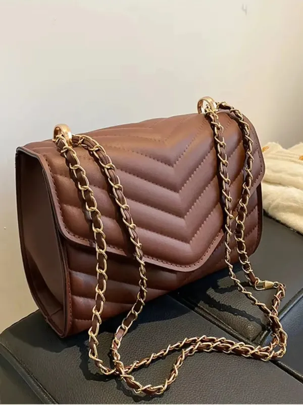 Brown_Quilted_Chevron_Shoulder_Sling_Bag