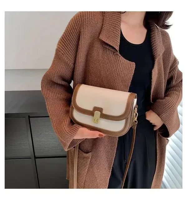 Beige_&_Brown_Pu_Leather_Valencia_Carry_Handbag_For_Women