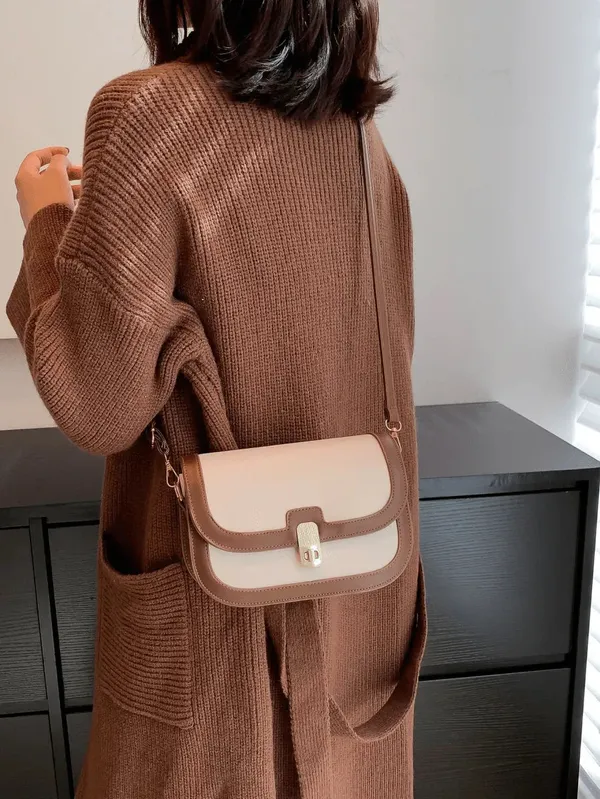 Beige_&_Brown_Pu_Leather_Valencia_Carry_Handbag_For_Women