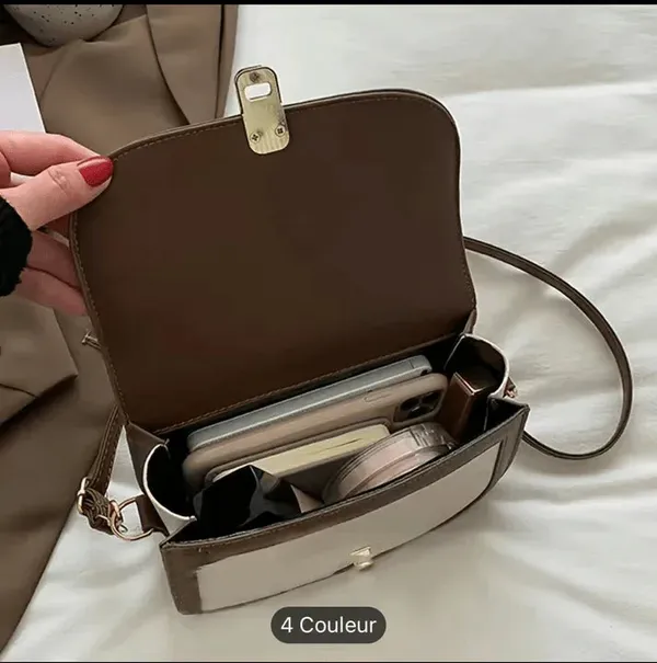 Beige_&_Brown_Pu_Leather_Valencia_Carry_Handbag_For_Women