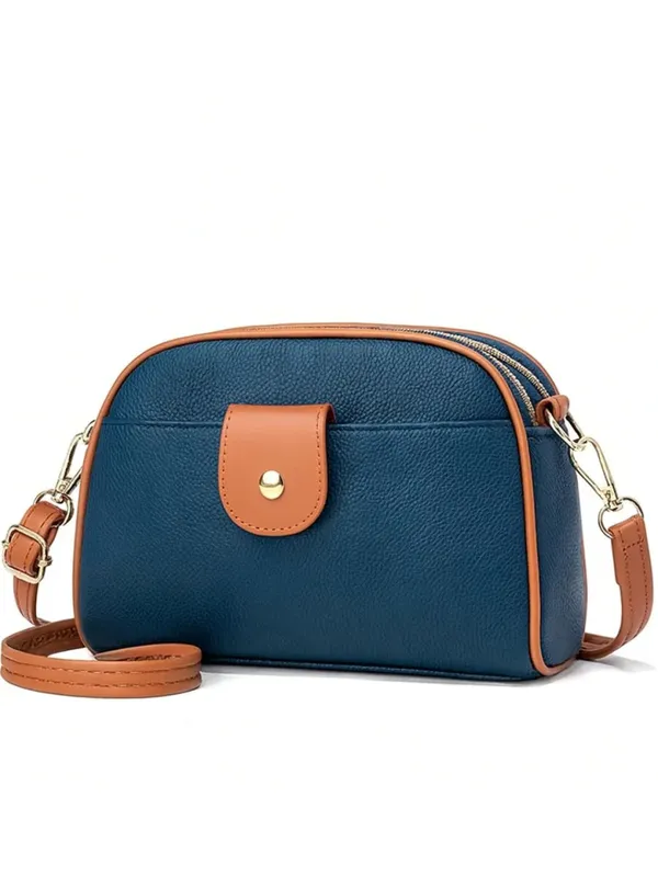 Blue_Pu_Leather_Aurora_Satchel_Handbag_For_Women