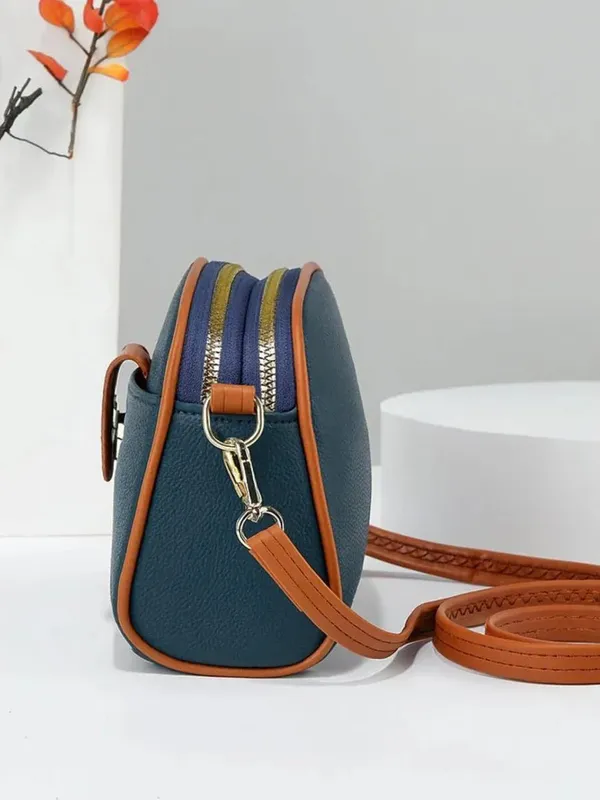 Blue_Pu_Leather_Aurora_Satchel_Handbag_For_Women