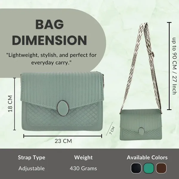 Green_Pu_Leather_Zara_Shoulder_Handbag_For_Women