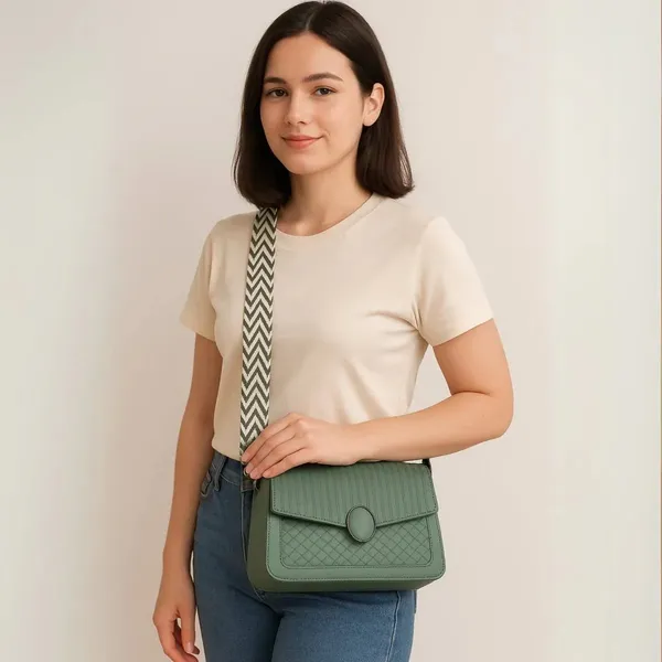 Green_Pu_Leather_Zara_Shoulder_Handbag_For_Women