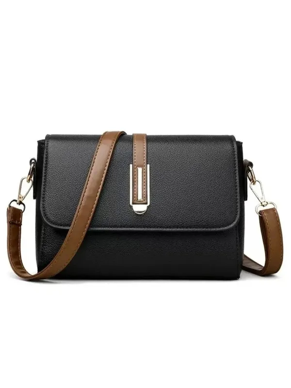 Black_Pu_Leather_Elena_City_Handbag_For_Women
