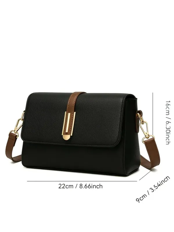 Black_Pu_Leather_Elena_City_Handbag_For_Women