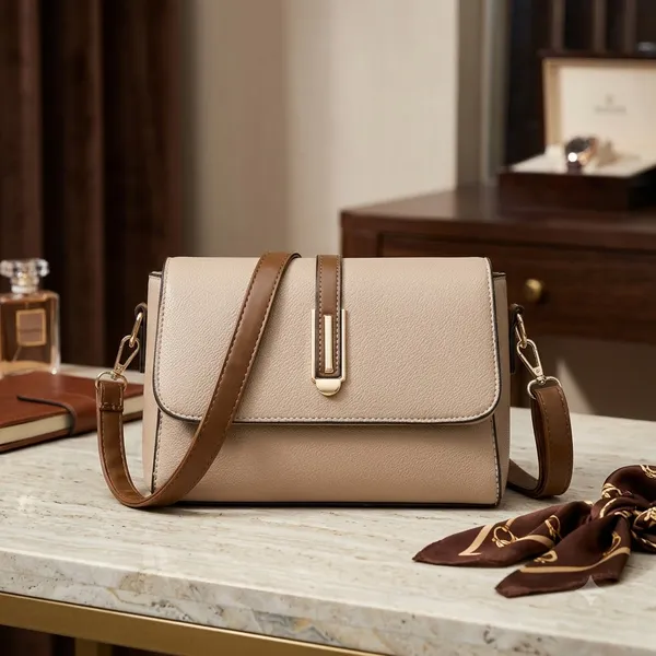 Light_Beige_Pu_Leather_Bella_Tote_Handbag_For_Women