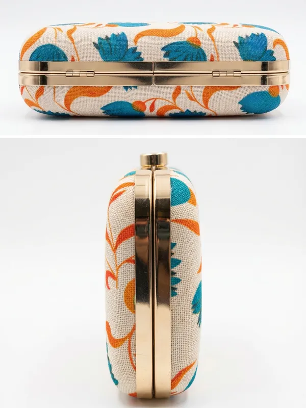 Floral_Print_Box_Clutch_Women's_Elegant_with_Crystal-Embellished_Clasp_and_Detachable_Gold_Chain_Strap