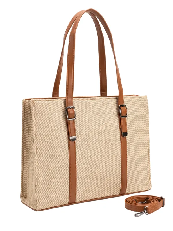 Beige_Executive_Canvas_Laptop_Tote_Bag_for_Women_|_Fits_15.6"_Laptop_|_Premium_Office_Work_Bag_with_Detachable_Shoulder_Strap_|_Large_Travel_&_College_Tote