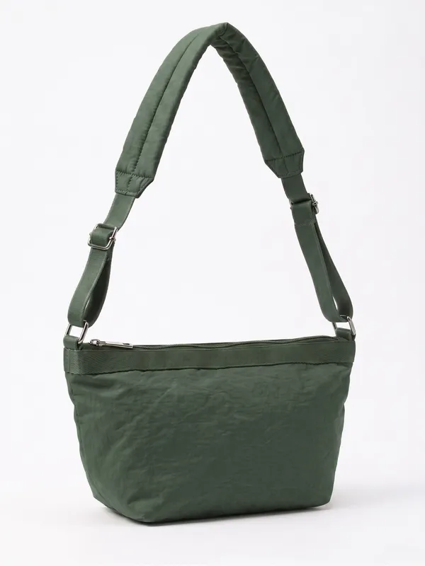 Minimalist_Dark_Green_Crossbody_Bag_Sling_&_Nylon_Shoulder_Bag