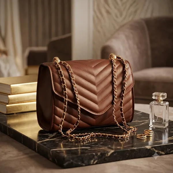 Brown_Quilted_Chevron_Shoulder_Sling_Bag