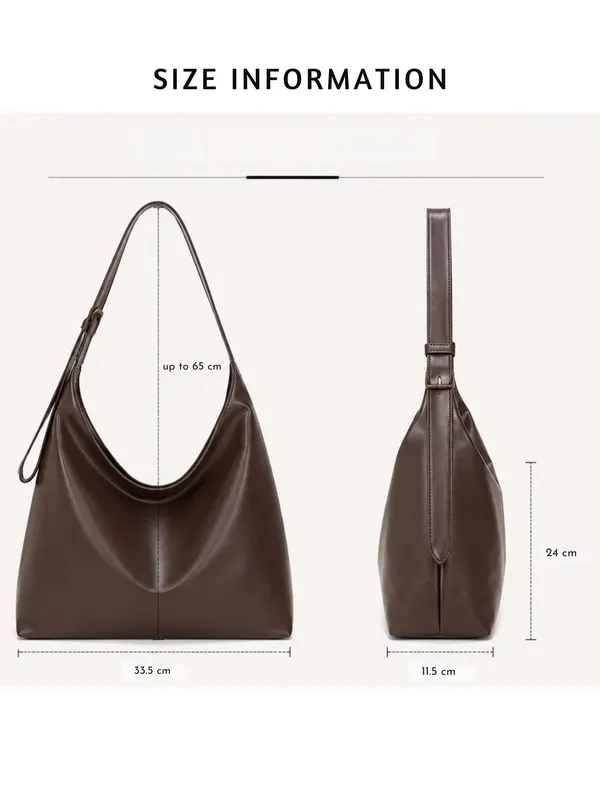 Coffee_Smooth_Leather_Shoulder_Bag_Lightweight_Hobo_Bag_for_Women