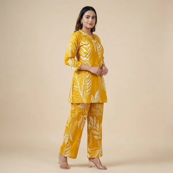 Yellow_Cotton_Printed_Co-Ord_Set_For_Women