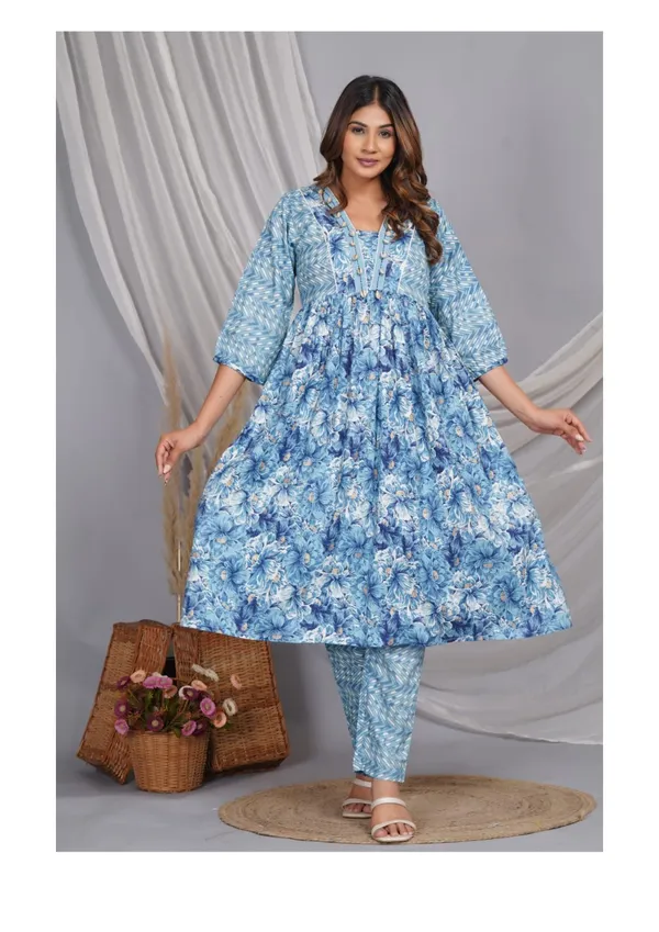 Light_Blue_Flare_Kurti