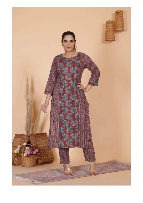 Grey_Red_Kurti