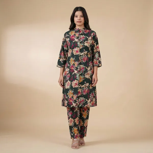 Green_Cotton_Floral_Printed_Co-Ord_Set_For_Women