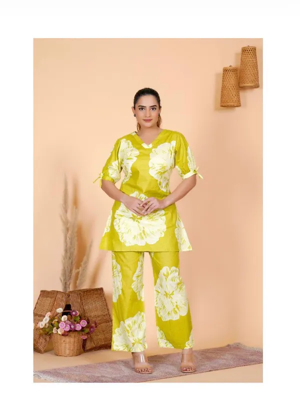 Green_Cotton_Floral_Print_Co-Ord_Set_For_Women