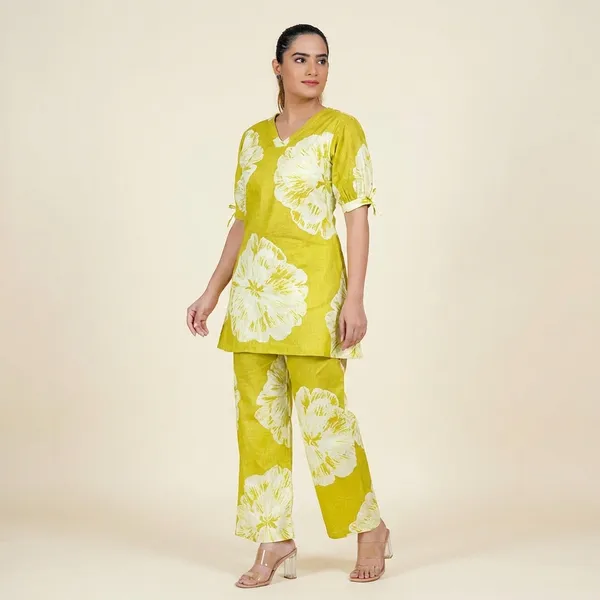 Green_Cotton_Floral_Print_Co-Ord_Set_For_Women