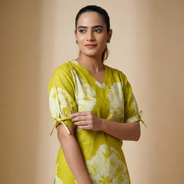 Green_Cotton_Floral_Print_Co-Ord_Set_For_Women