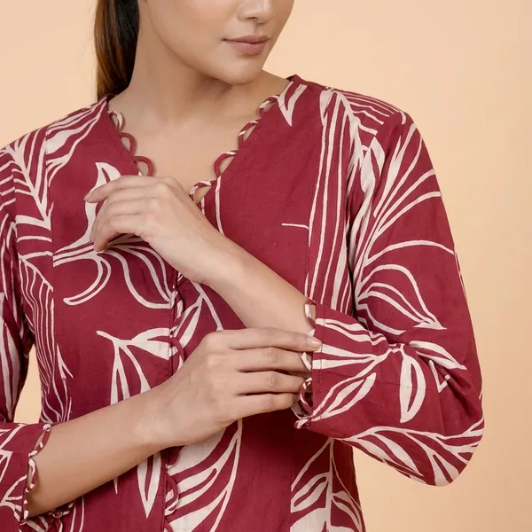 Red_Cotton_Printed_Co-Ord_Set_For_Women