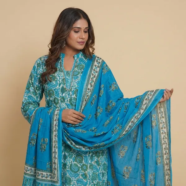 Blue_Cotton_Printed_Suit_Set_For_Women