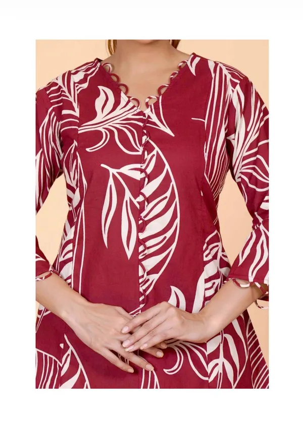 Red_Cotton_Printed_Co-Ord_Set_For_Women