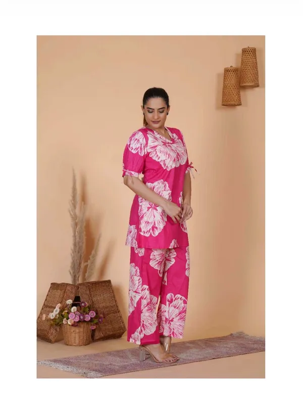 Pink_Cotton_Floral_Print_Co-Ord_Set_For_Women