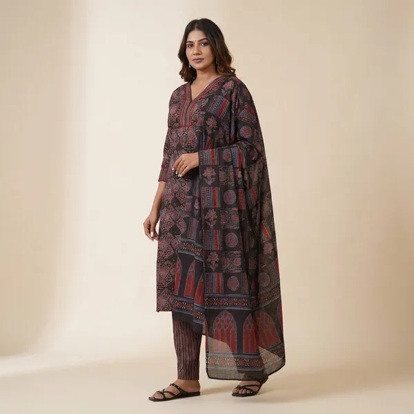 Blue_Cotton_Printed_Suit_Set_For_Women