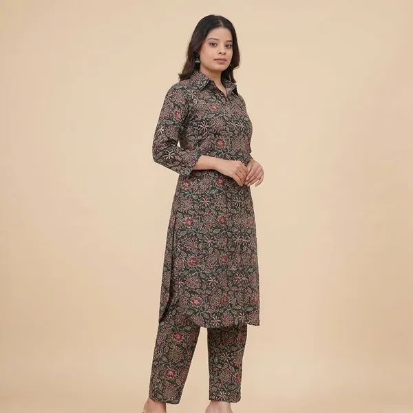 Grey_Cotton_Floral_Print_Co-Ord_Set_For_Women