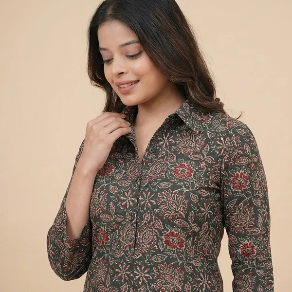 Grey_Cotton_Floral_Print_Co-Ord_Set_For_Women