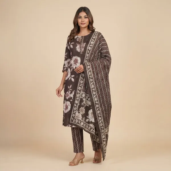 Grey_Cotton_Floral_Printed_Suit_Set_For_Women