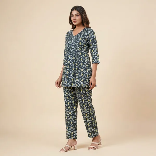 Blue_Cotton_Printed_Co-Ord_Set_For_Women